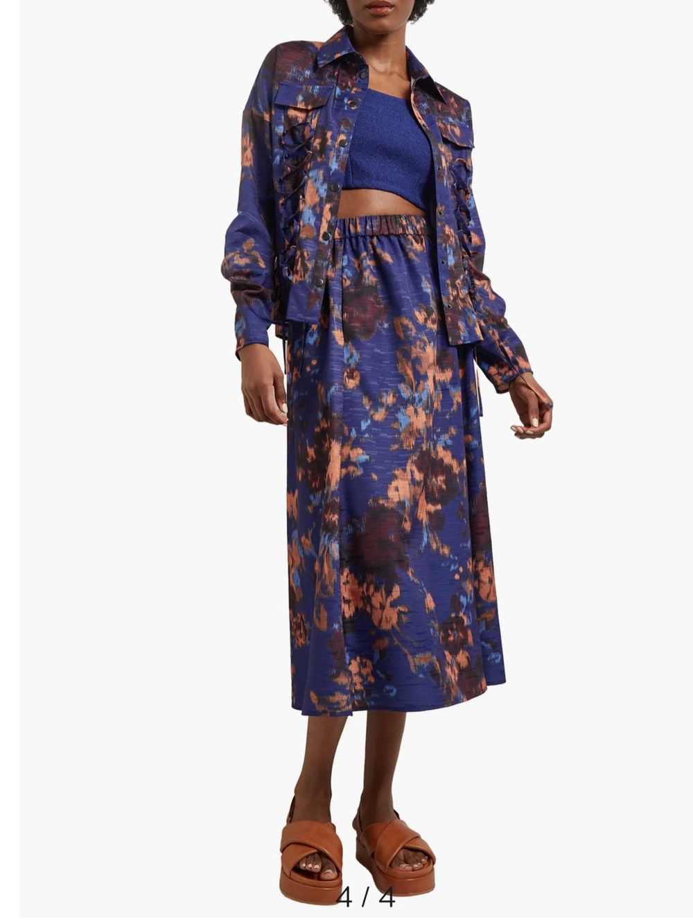 Misook 2-Piece Set Small - Structured Corset Jacket & skirt‎ Laced Woven NWT